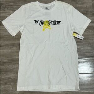 ! NEW ! Chainsmokers double sided Skull Graphic Tee Men’s Size Medium
